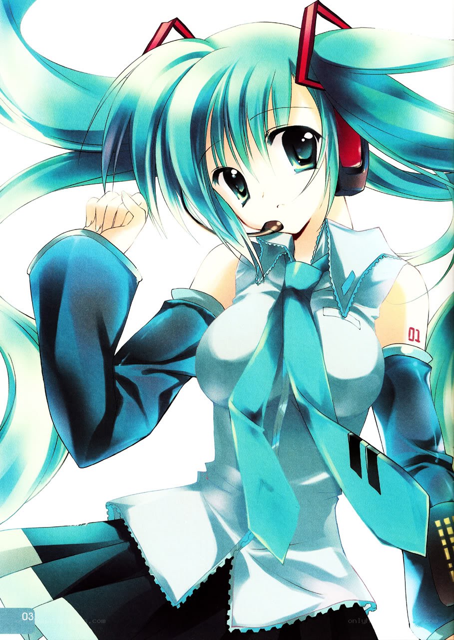 Miku in a blue outfit