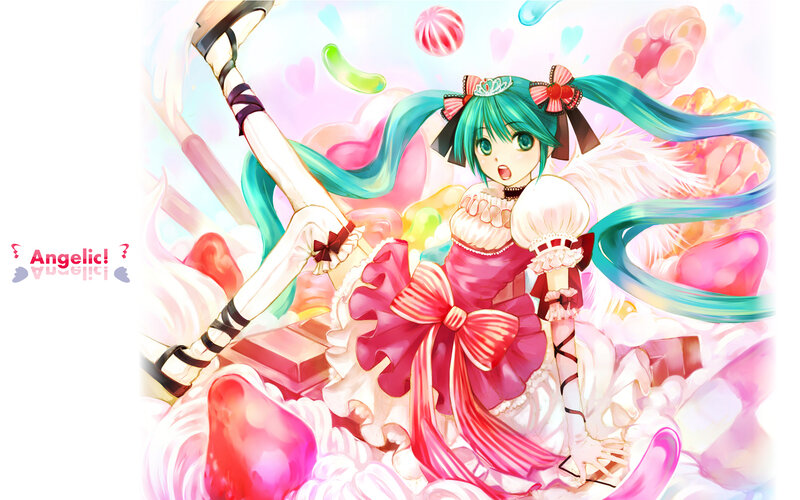 Miku in a candy world