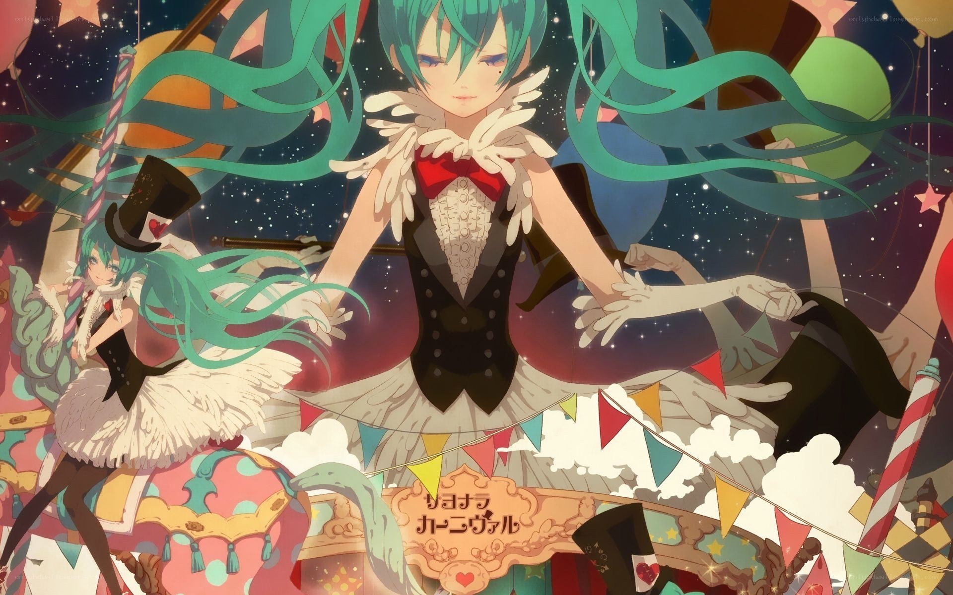 Miku in a carnival scene