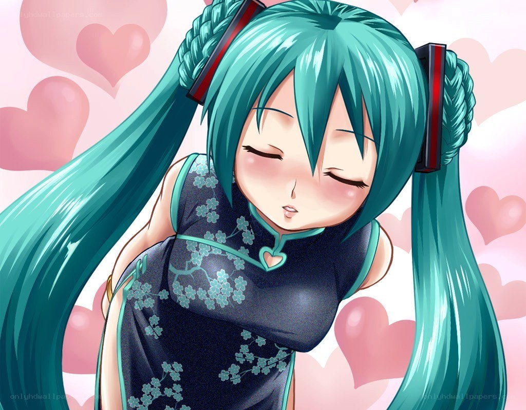 Miku in a cheongsam