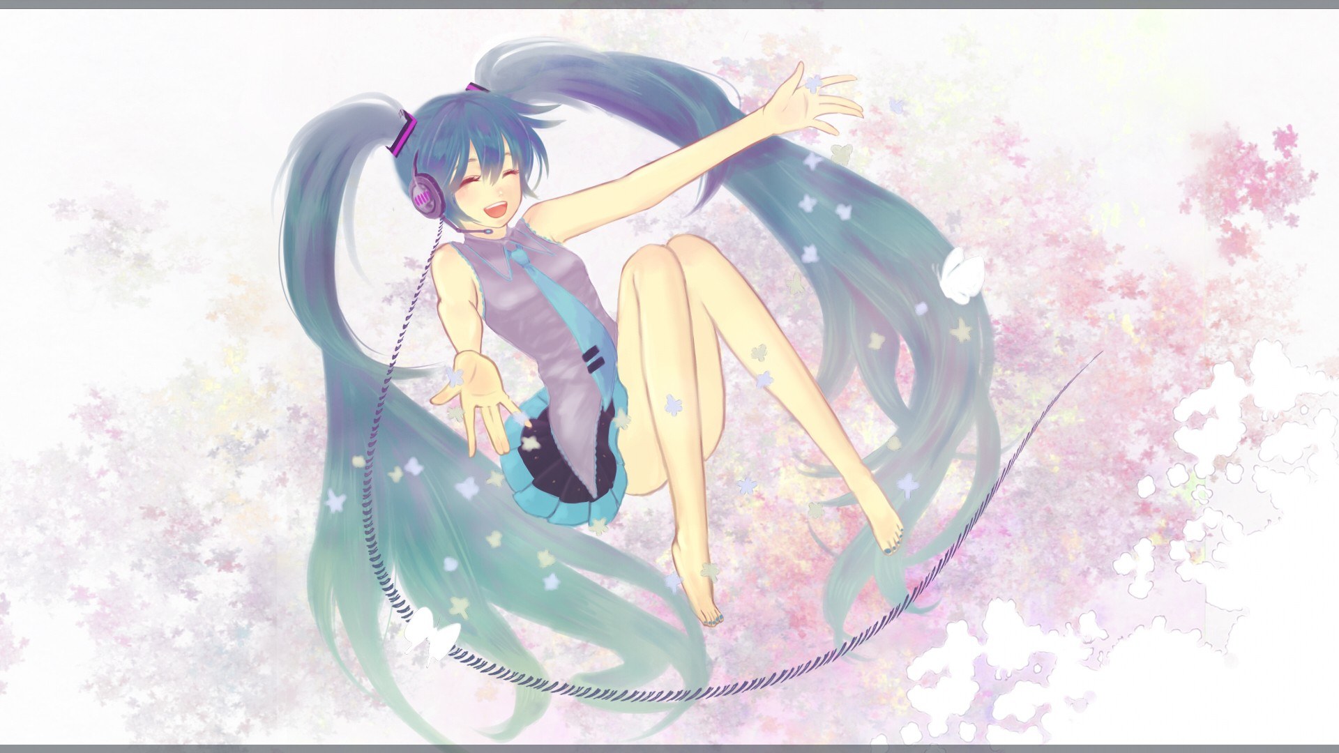 Miku in a cherry blossom dream