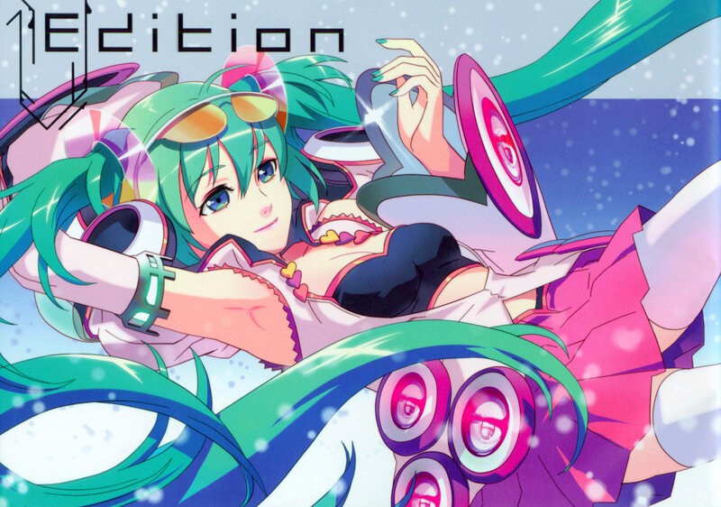 Miku in a colorful outfit