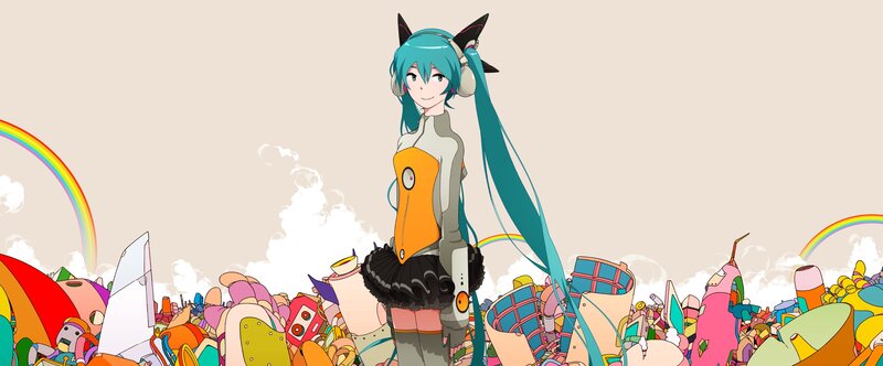 Miku in a colorful world