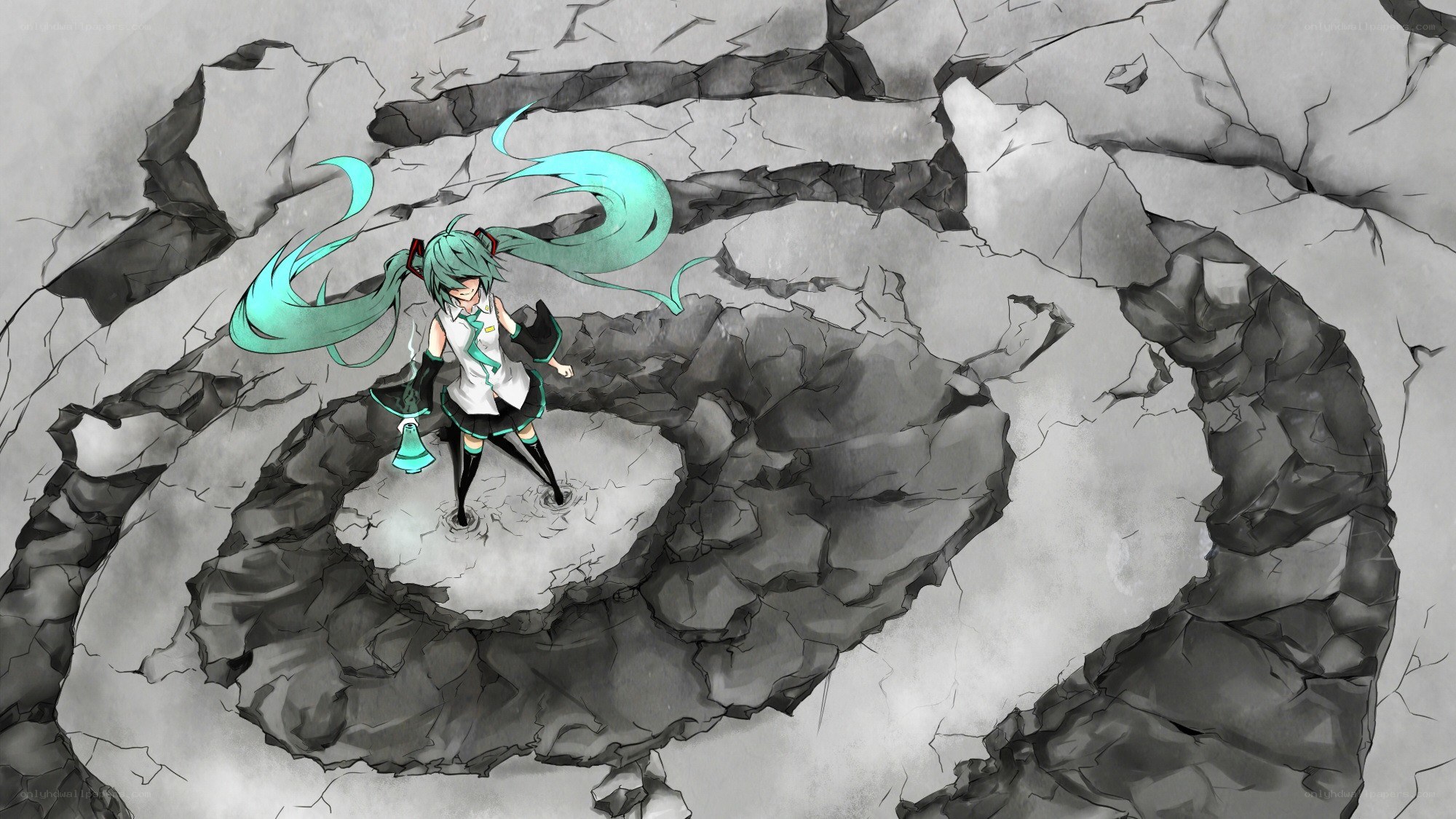 Miku in a cracked world