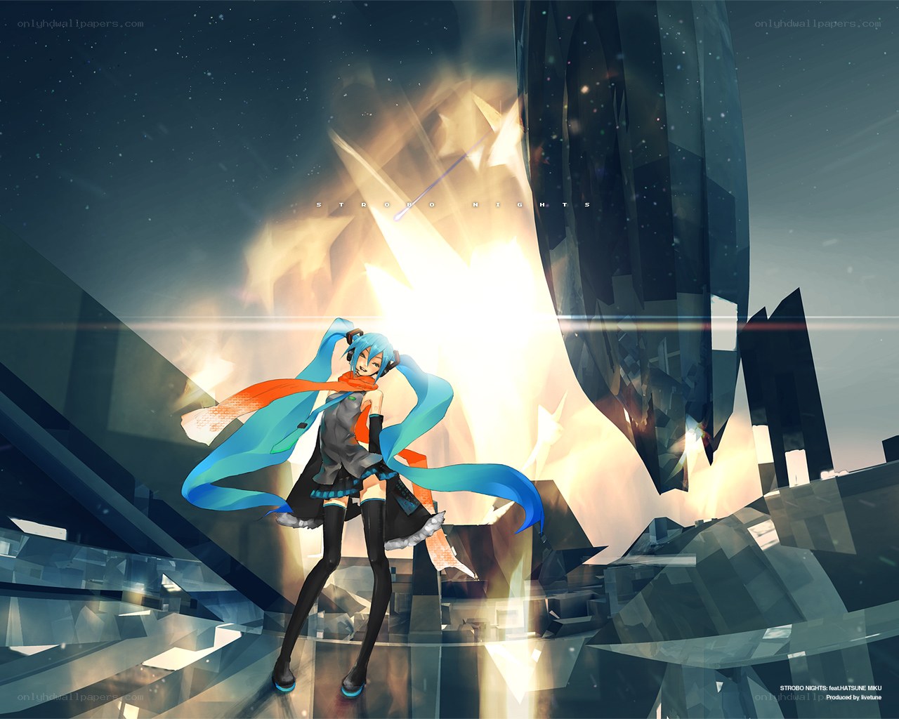 Miku in a crystal world