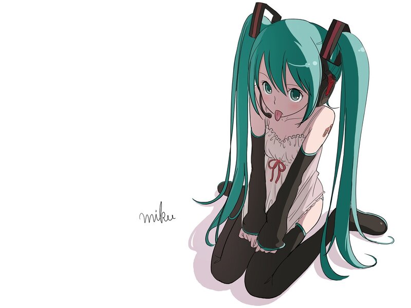 Miku in a cute pose