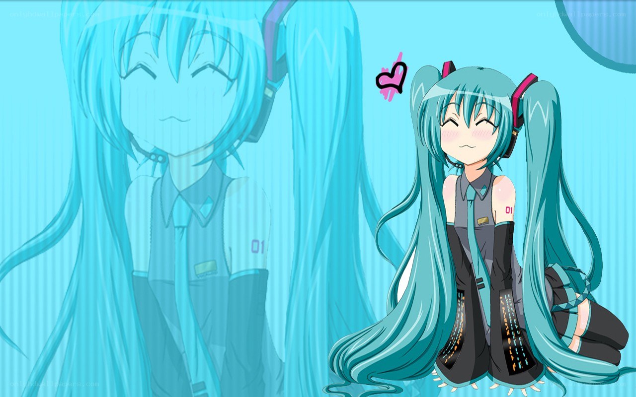 Miku in a cute pose