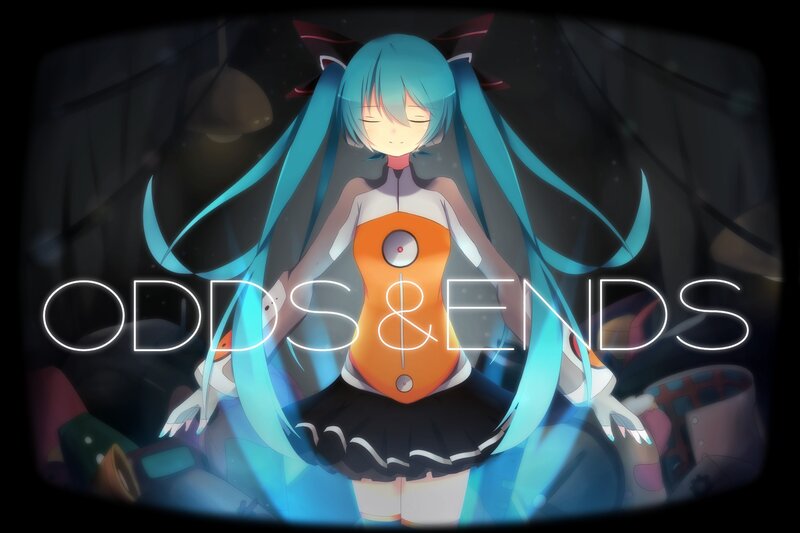 Miku in a dark room