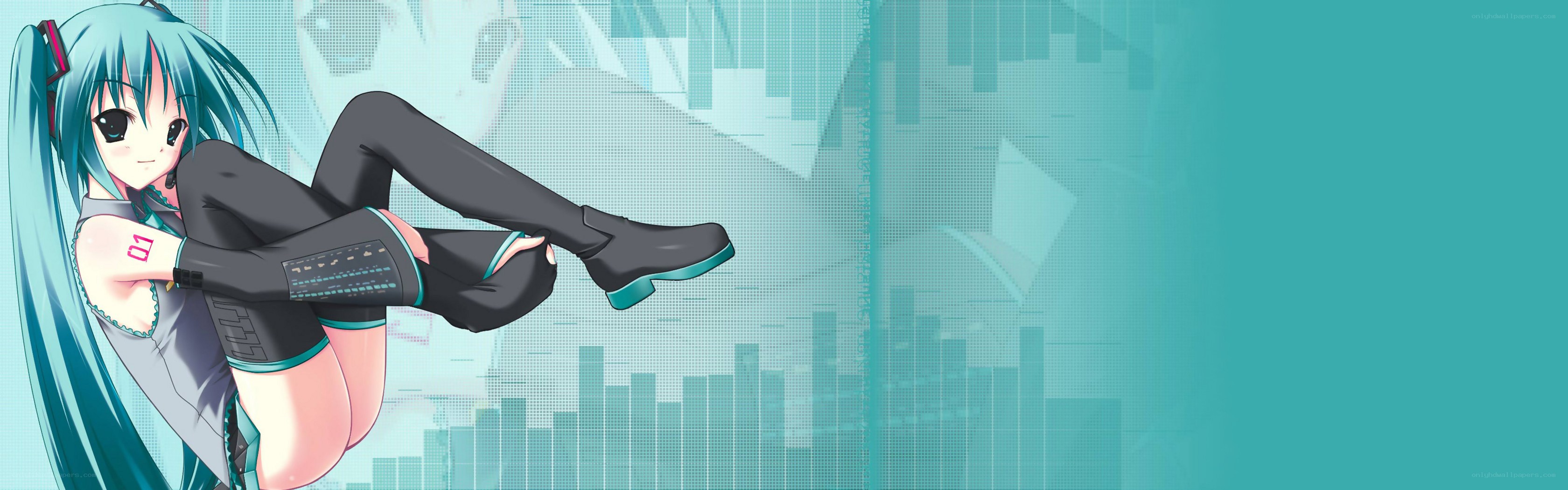 Miku in a digital city