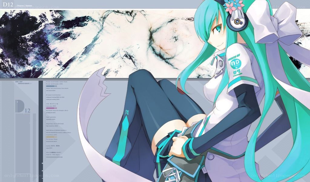 Miku in a digital interface