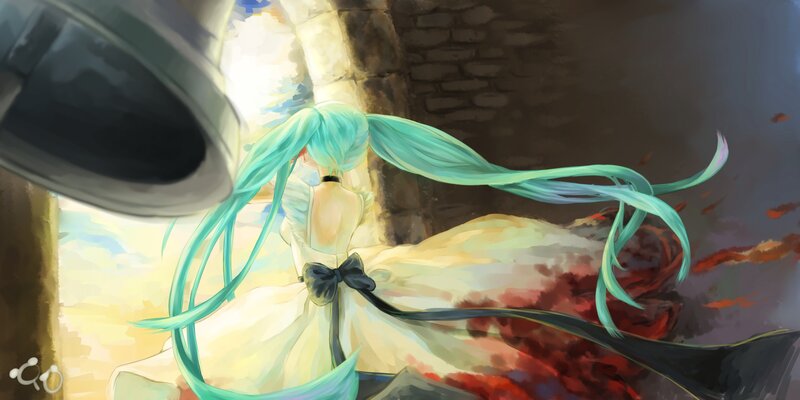 Miku in a dramatic scene