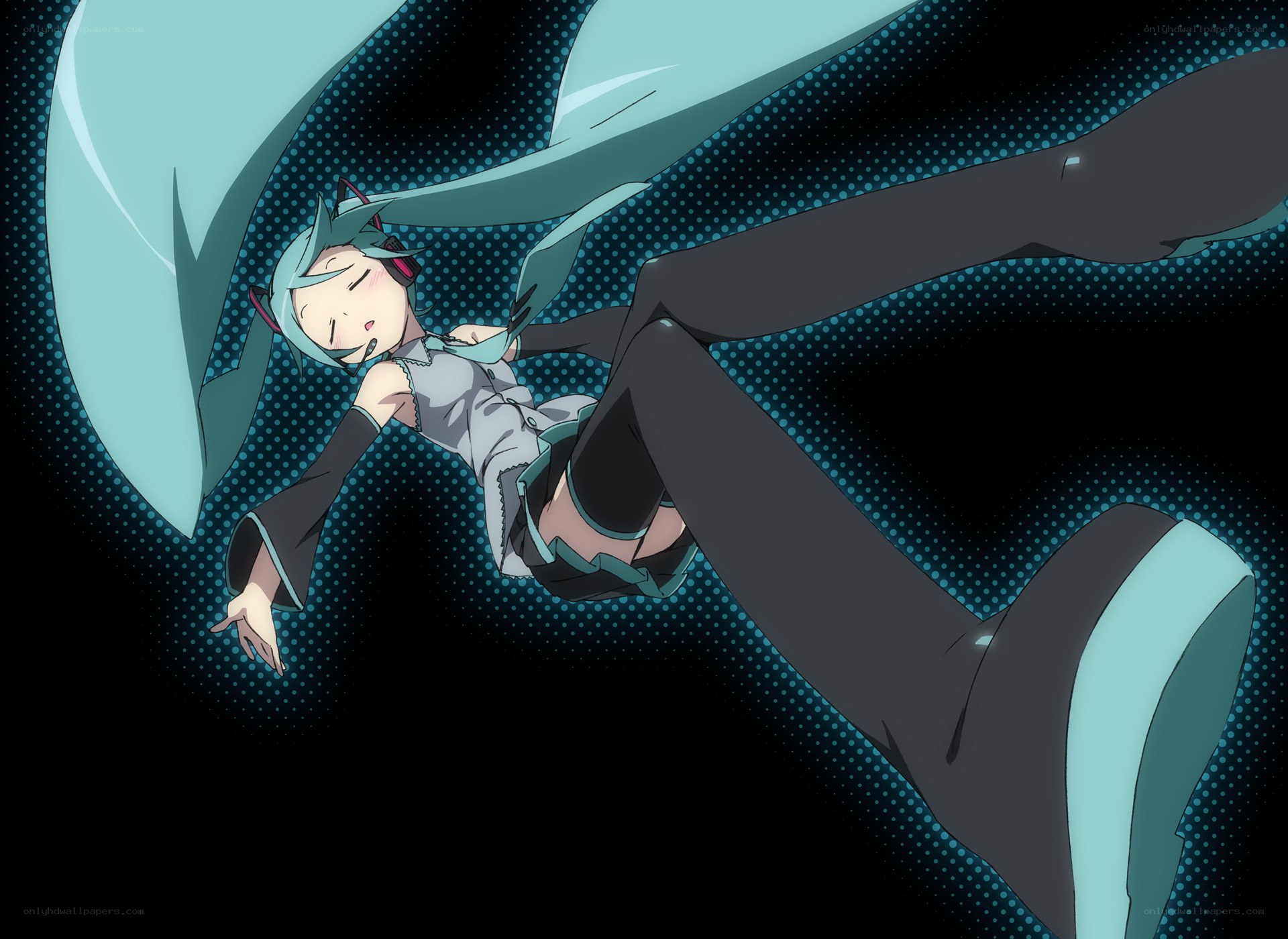Miku in a dreamy pose