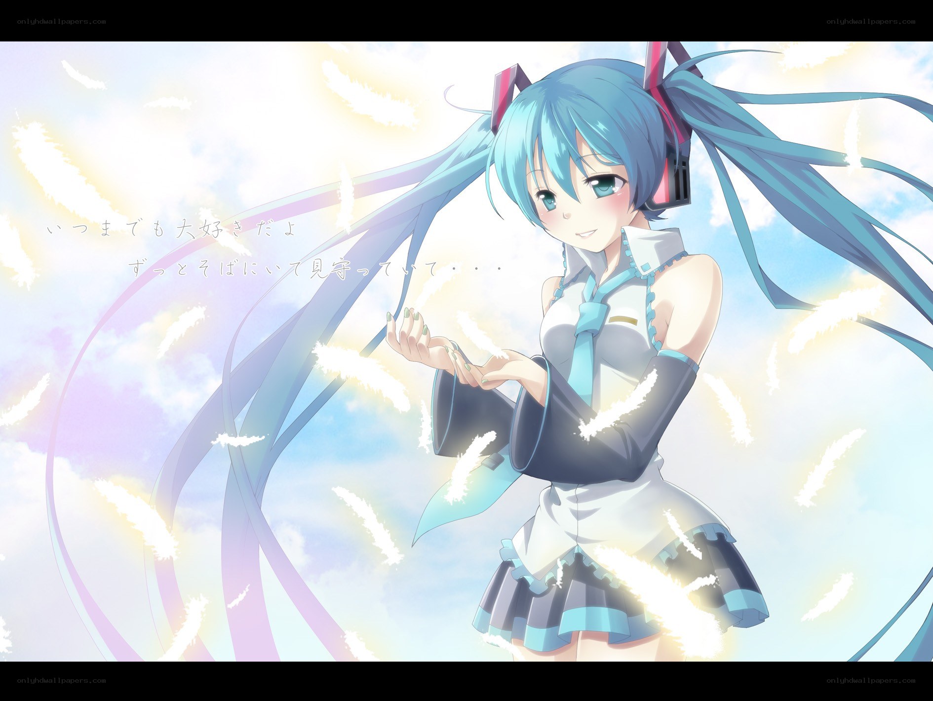 Miku in a dreamy sky