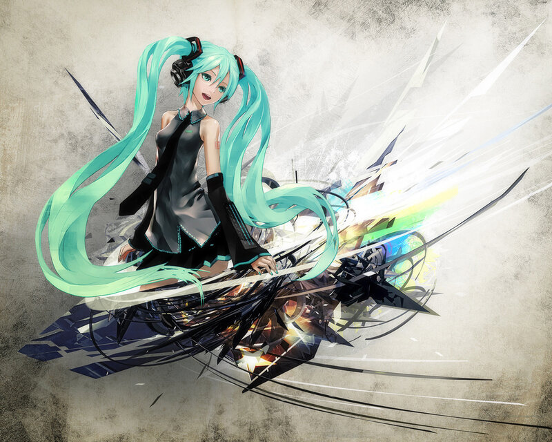 Miku in a dynamic pose