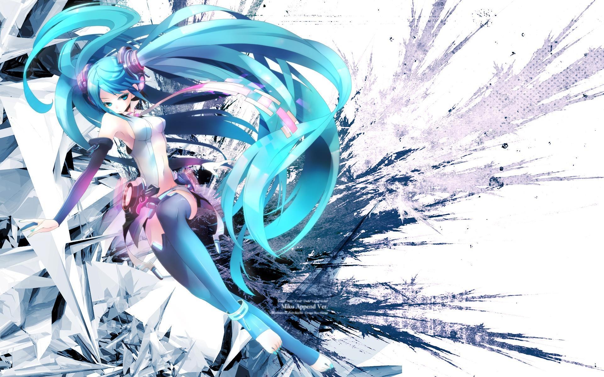 Miku in a dynamic pose
