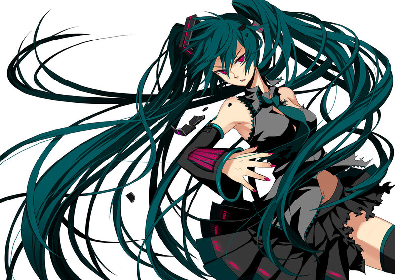 Miku in a dynamic pose