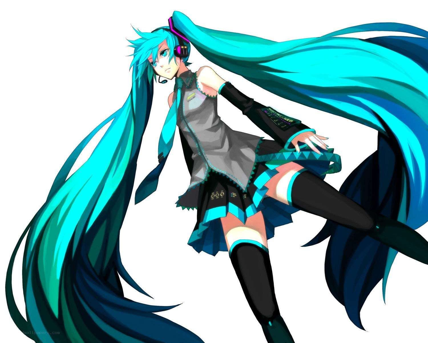 Miku in a dynamic pose