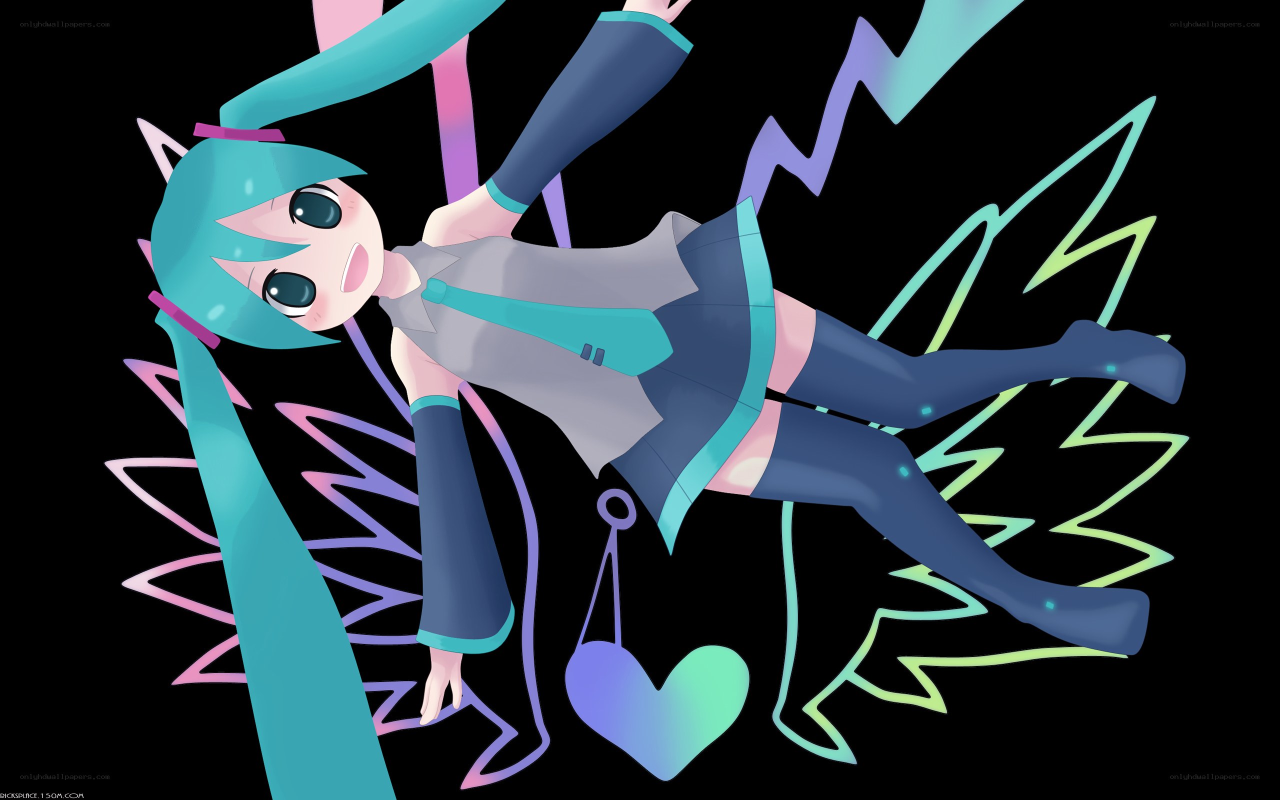 Miku in a dynamic pose