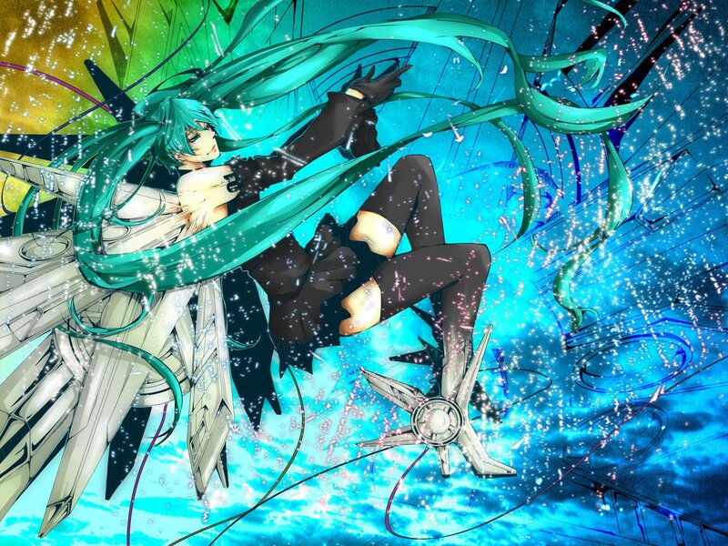 Miku in a dynamic pose