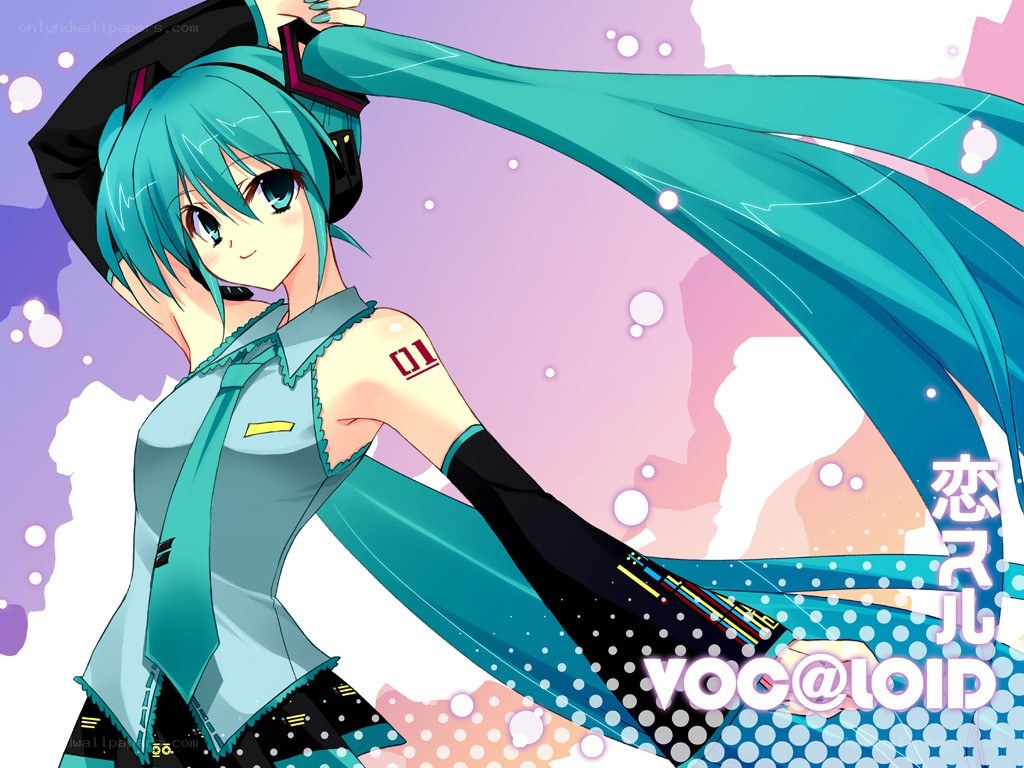 Miku in a dynamic pose