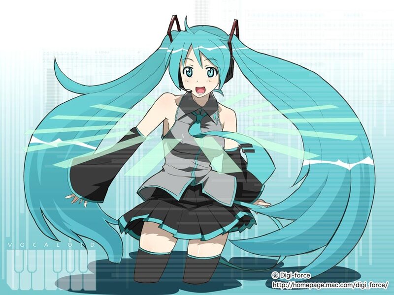 Miku in a dynamic pose