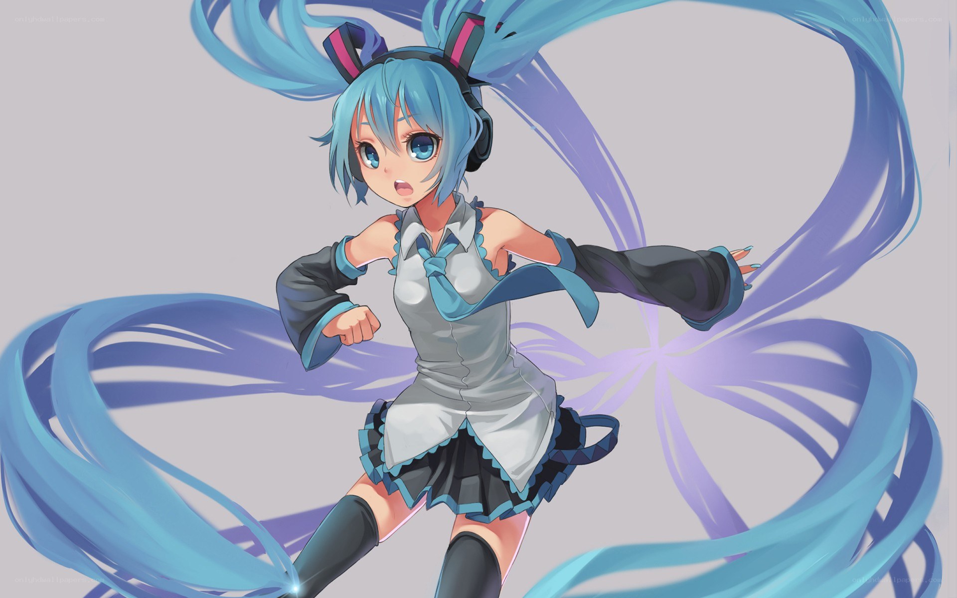 Miku in a dynamic pose