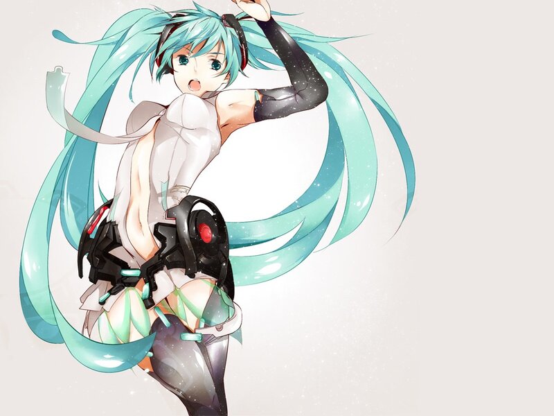 Miku in a dynamic pose