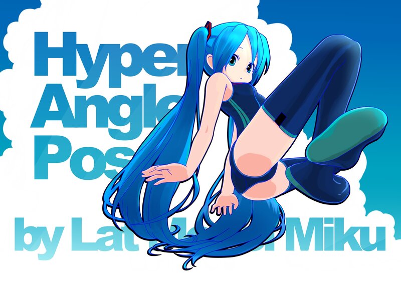 Miku in a dynamic pose