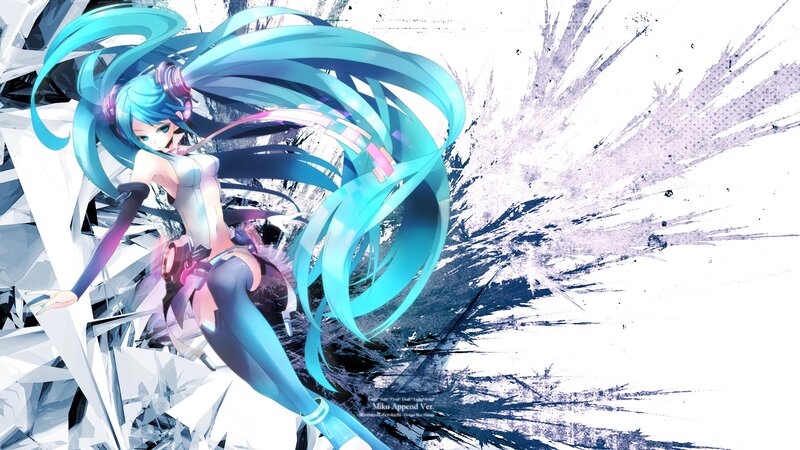 Miku in a dynamic pose