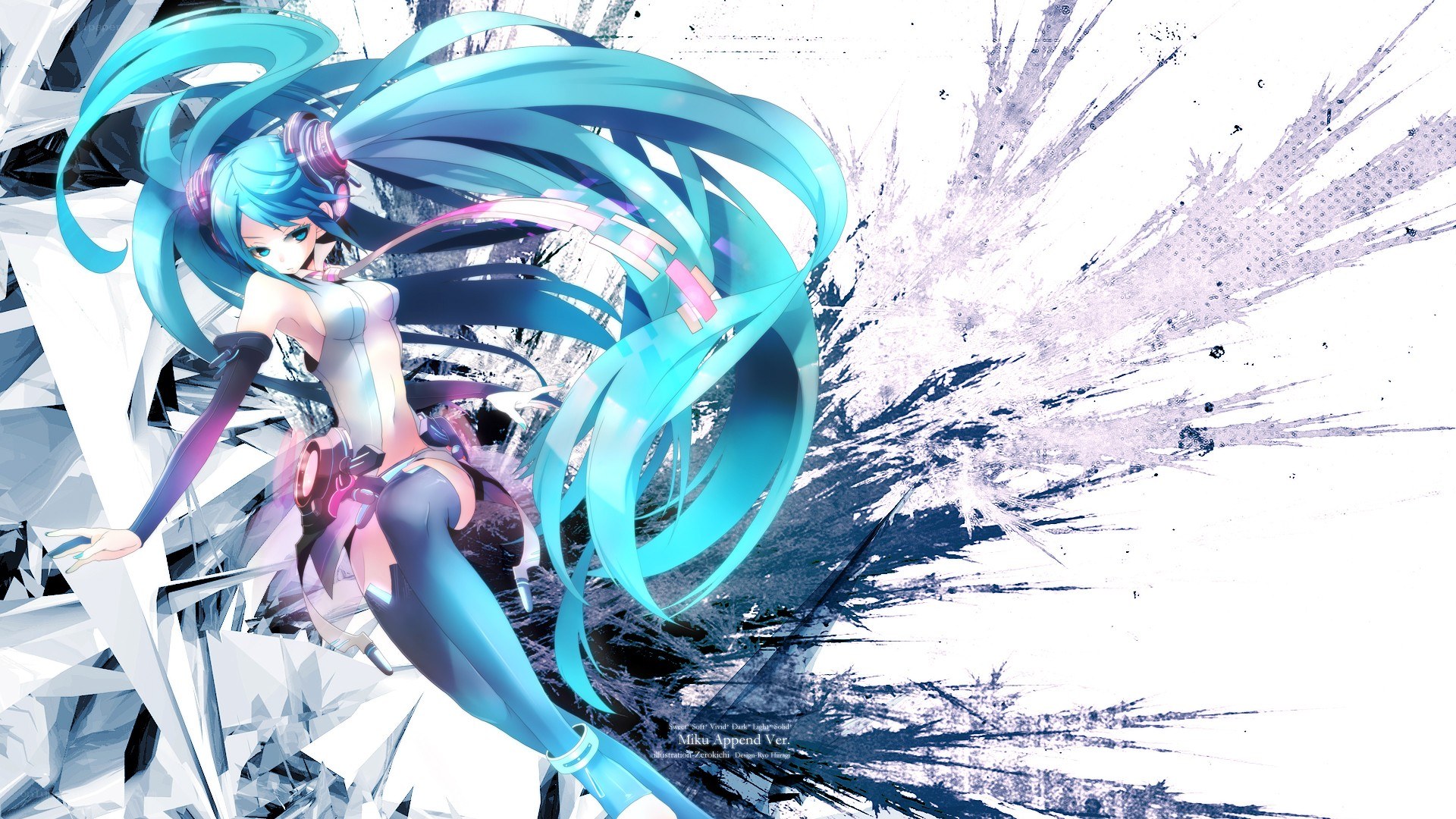 Miku in a dynamic pose