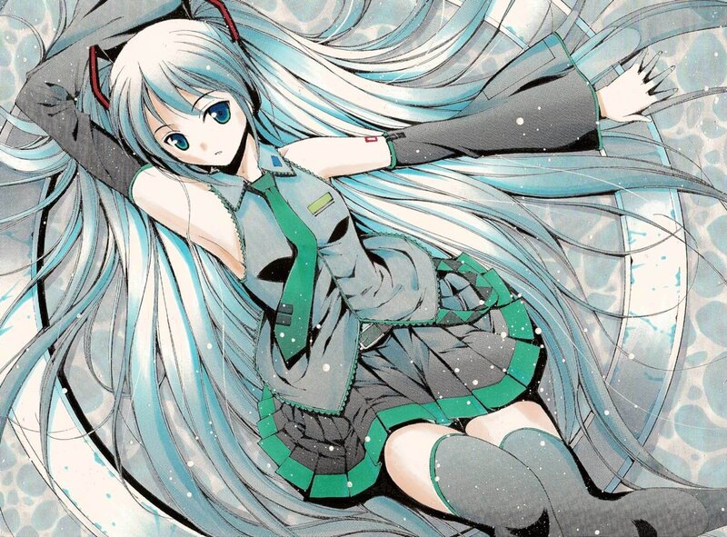Miku in a dynamic pose