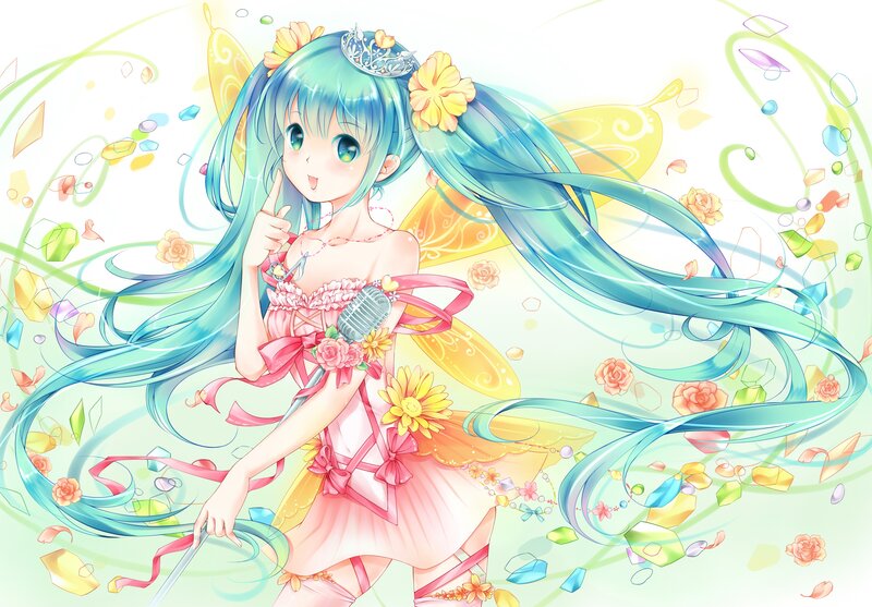 Miku in a fairy dress