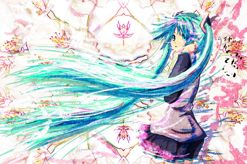 Miku in a floral dream