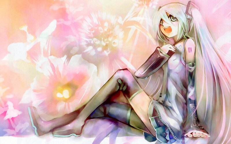 Miku in a floral dream