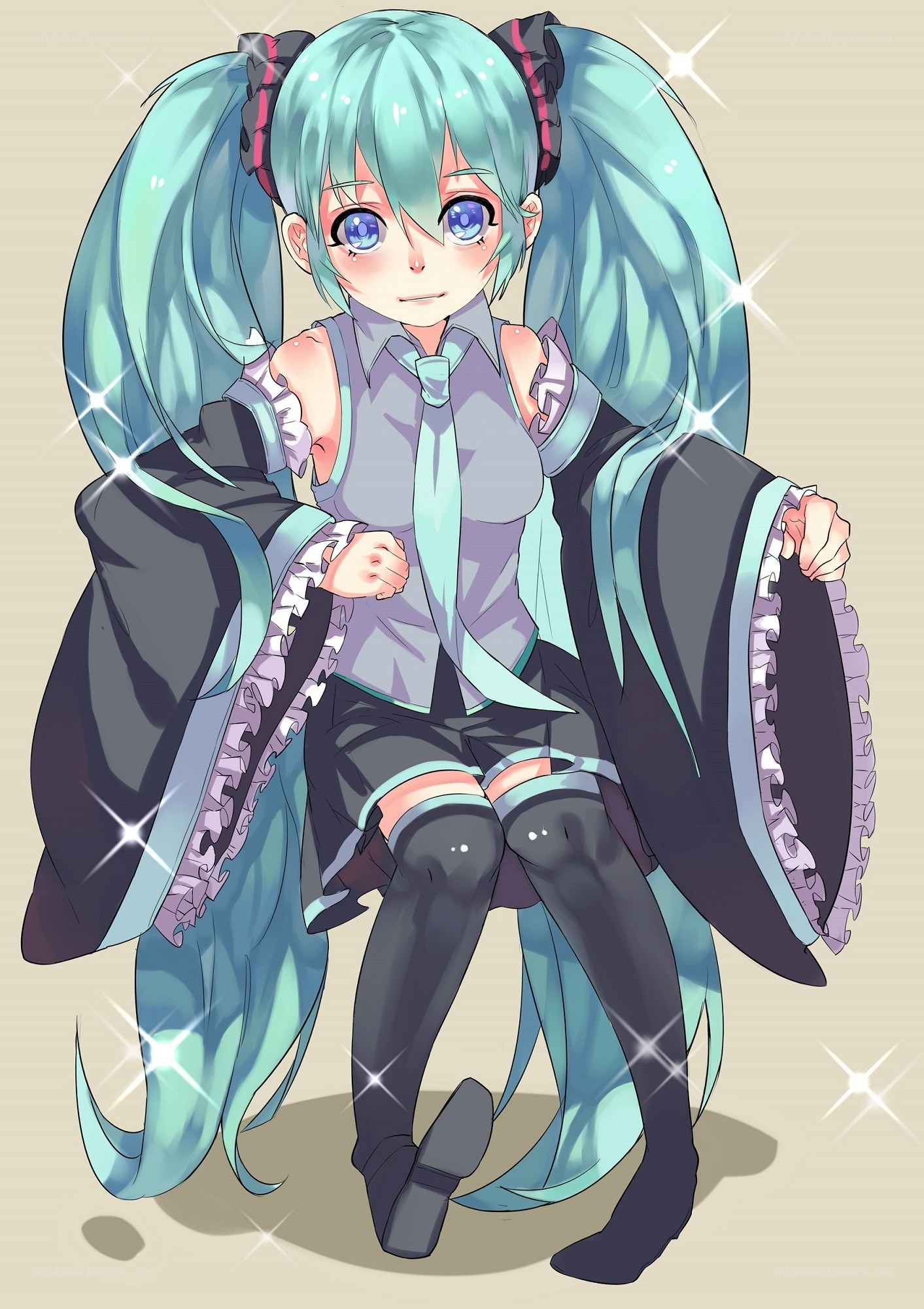 Miku in a formal outfit