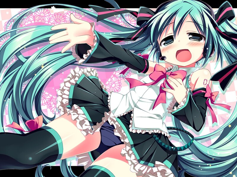 Miku in a frilly outfit