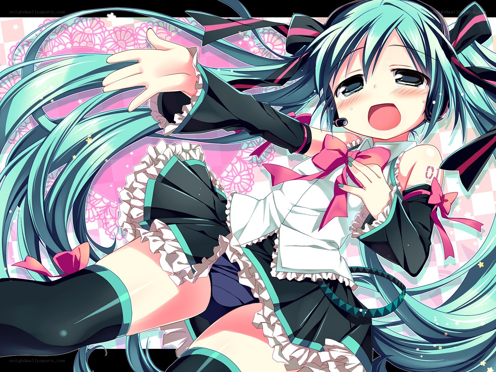 Miku in a frilly outfit