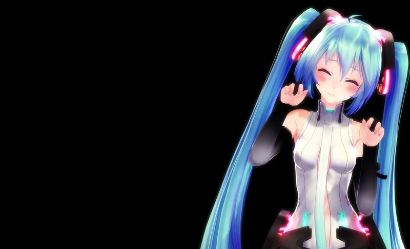 Miku in a futuristic outfit