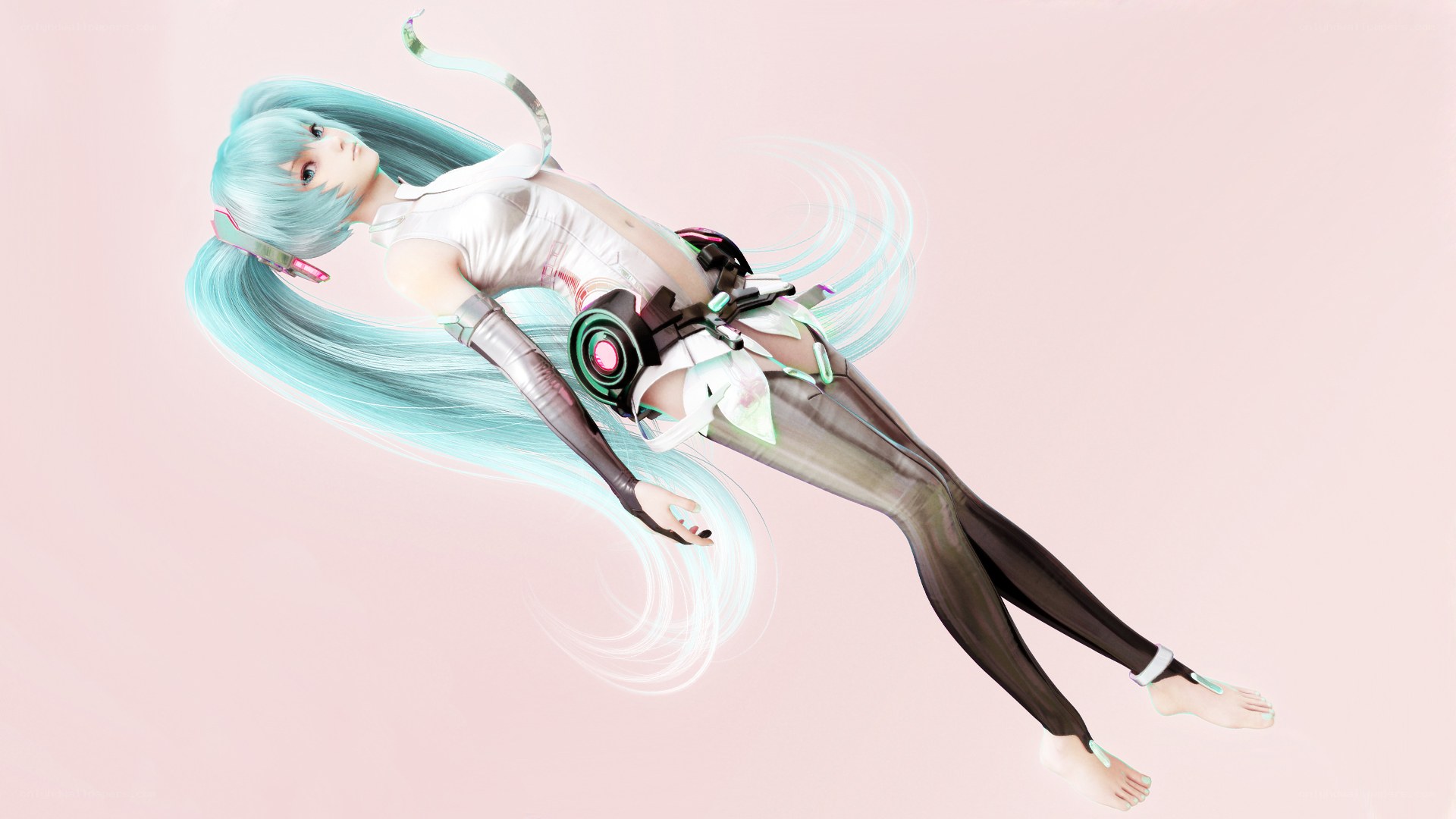 Miku in a futuristic pose