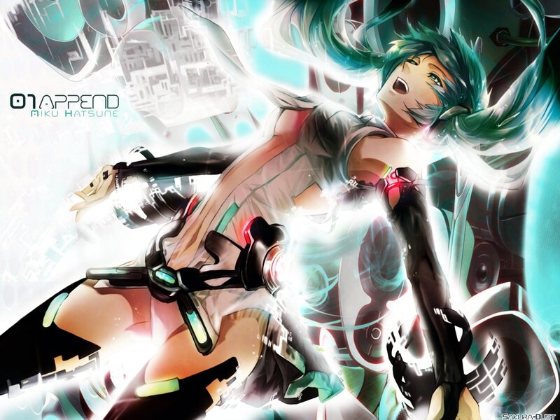 Miku in a futuristic scene