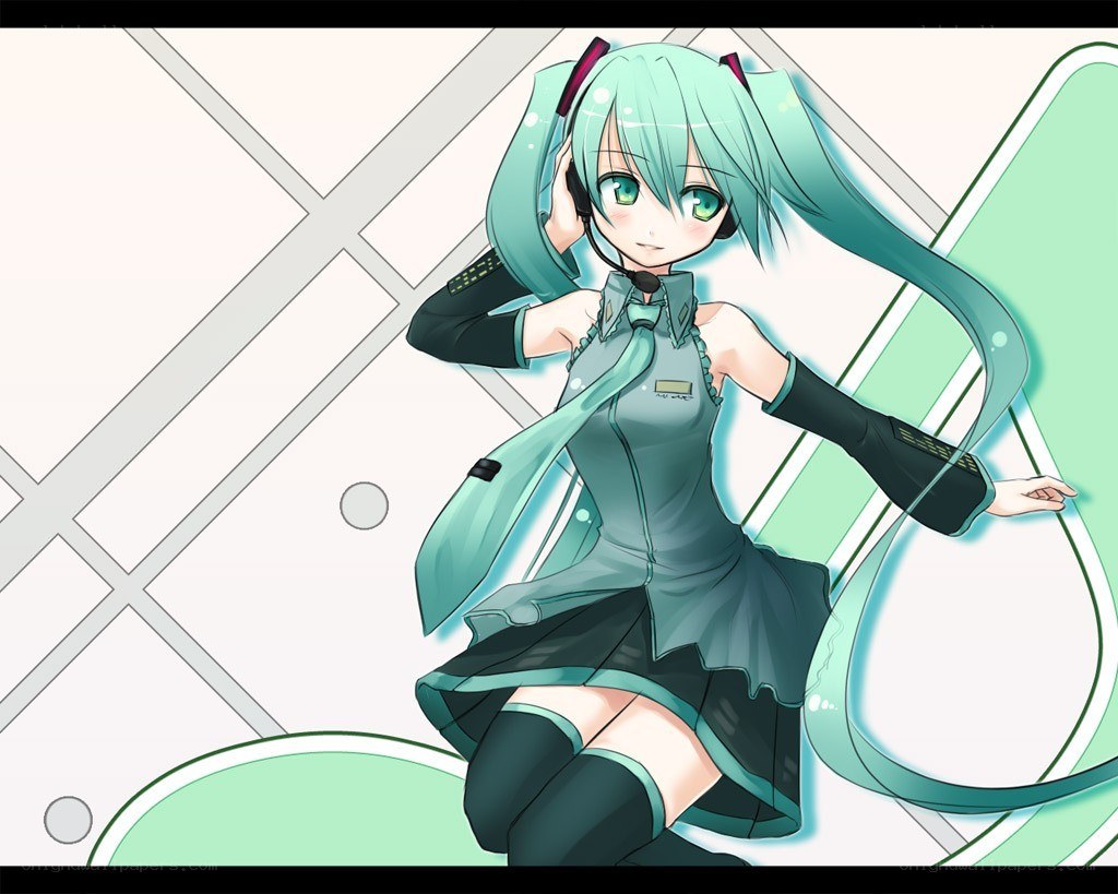 Miku in a futuristic setting
