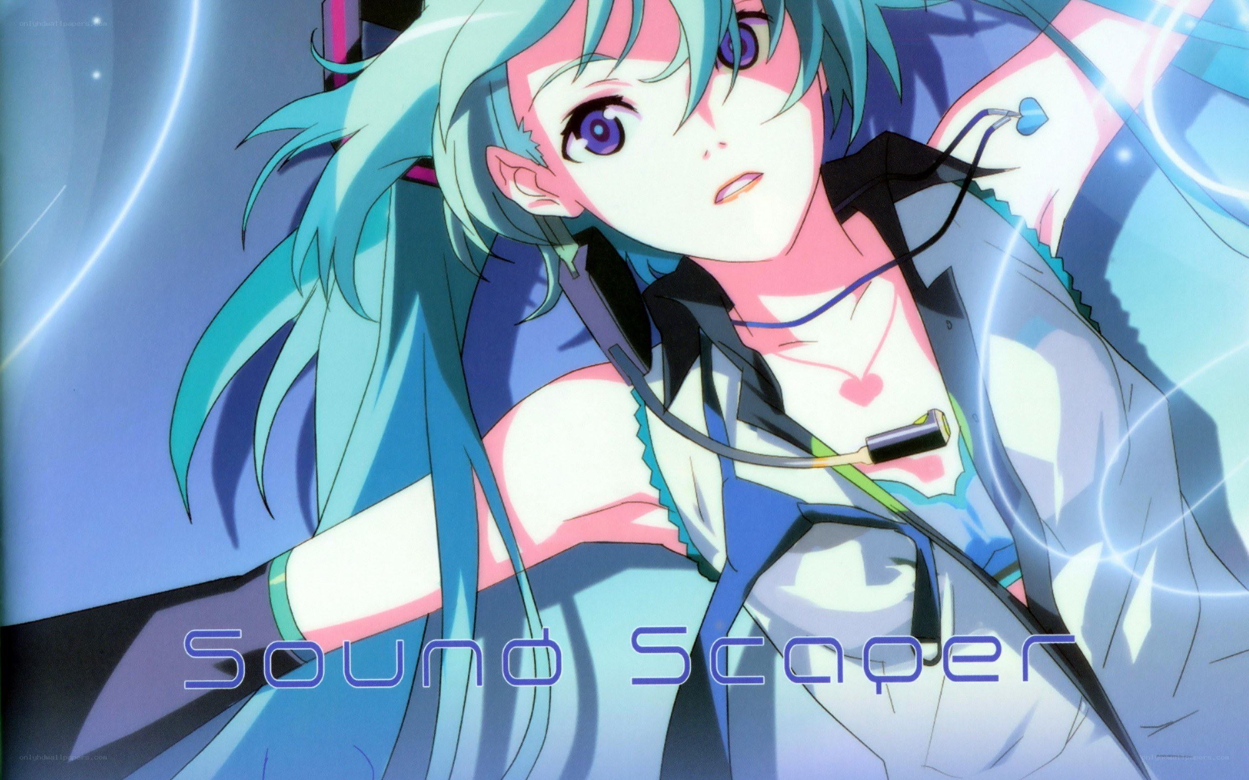 Miku in a futuristic setting