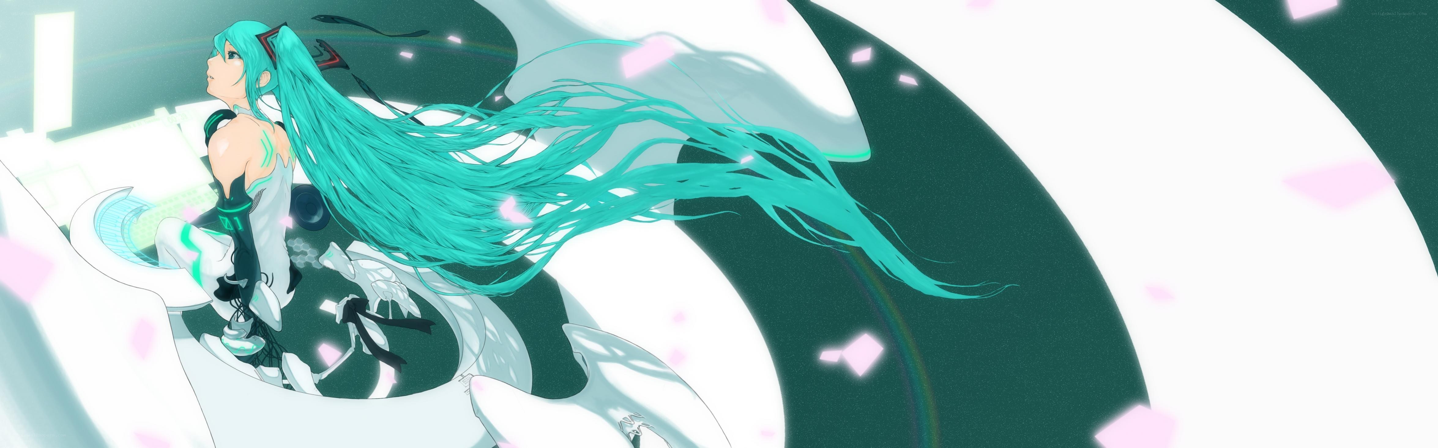 Miku in a futuristic setting