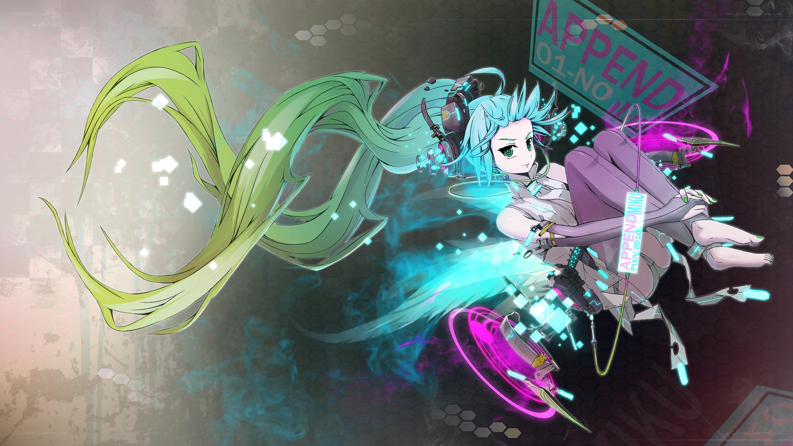 Miku in a futuristic setting