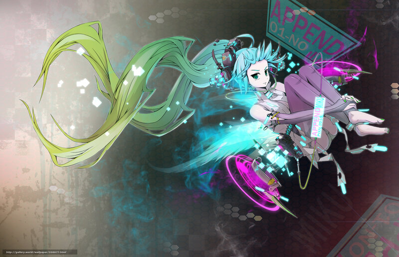 Miku in a futuristic setting