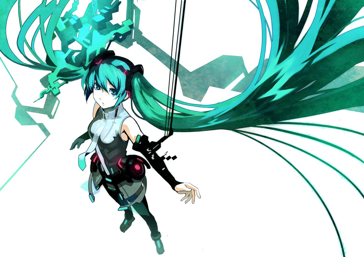 Miku in a futuristic setting