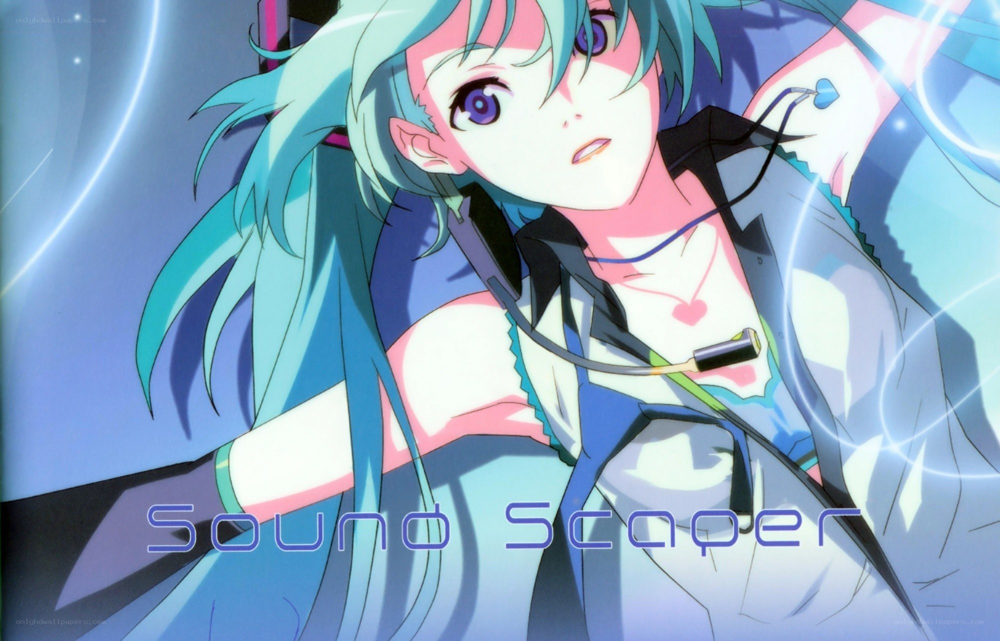 Miku in a futuristic setting