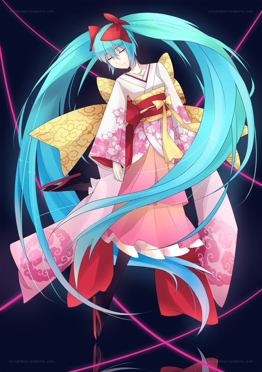 Miku in a kimono
