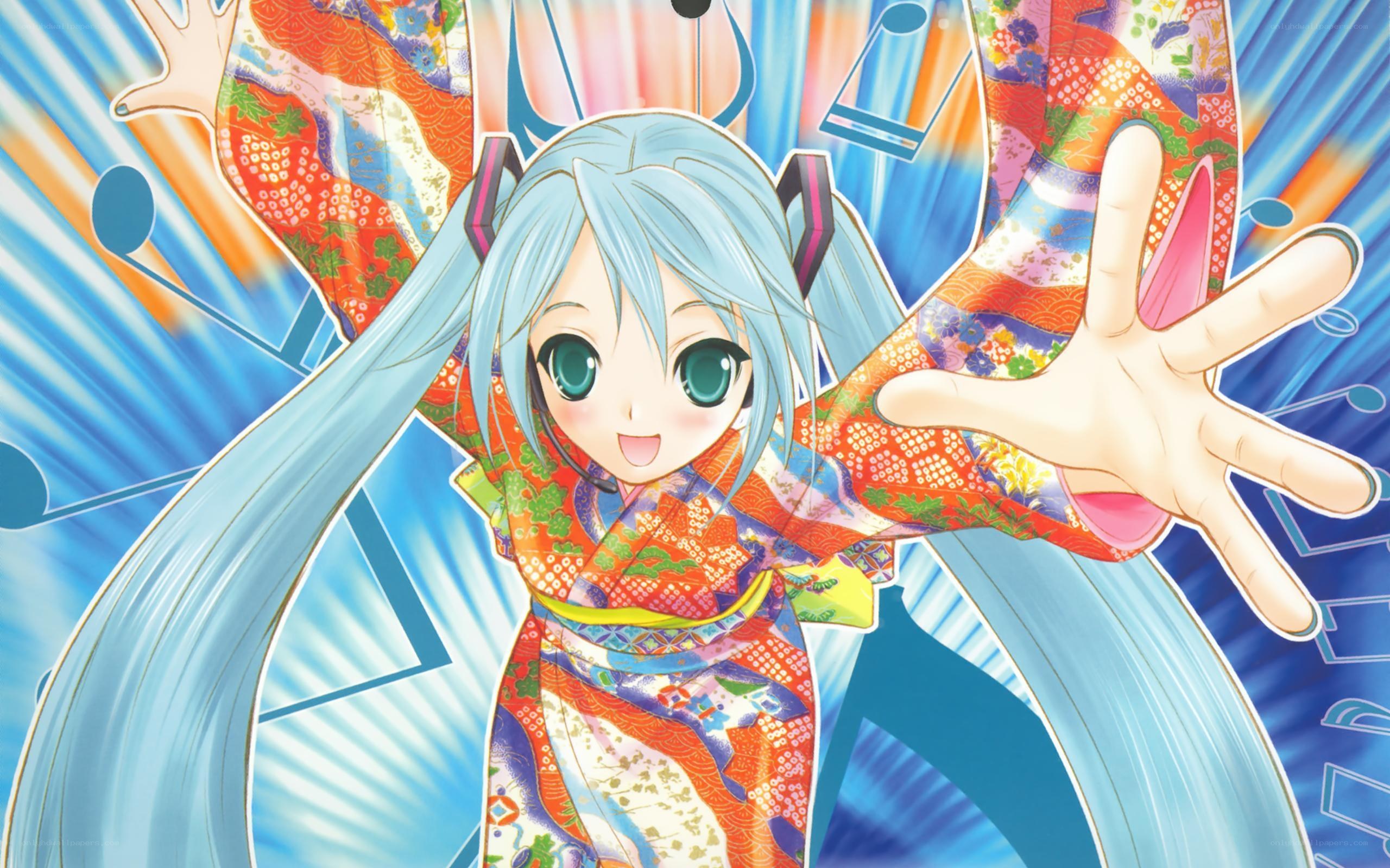 Miku in a kimono