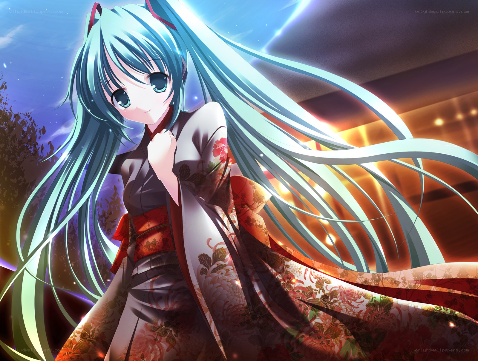 Miku in a kimono